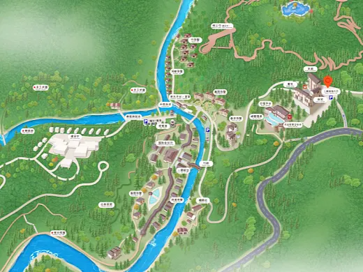 河南结合景区手绘地图智慧导览和720全景技术，可以让景区更加“动”起来，为游客提供更加身临其境的导览体验。